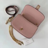 Gucci Women GG Blondie Top-Handle Bag Light Pink Leather Round Interlocking G (7)