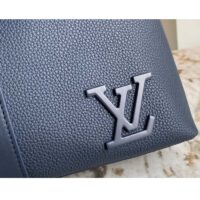 Louis Vuitton LV Unisex Takeoff Briefcase Navy Blue LV Aerogram Cowhide Leather (13)