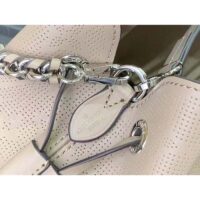 Louis Vuitton LV Women Bella Bucket Bag Gray Mahina Perforated Calfskin Leather (2)