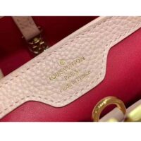 Louis Vuitton LV Women Capucines BB Handbag Jasmine Pink Taurillon Leather (7)