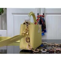 Louis Vuitton LV Women Capucines Mini Handbag Yellow Taurillon Cowhide Leather (8)