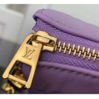 Louis Vuitton LV Women Coussin PM Handbag Light Purple Lambskin Zip Closure (6)