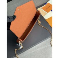 Louis Vuitton LV Women Félicie Pochette Brown Monogram Empreinte Embossed Supple Grained Cowhide (3)