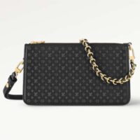 Louis Vuitton LV Women Lexington Pouch Black Monogram-Embossed Calf Leather (2)