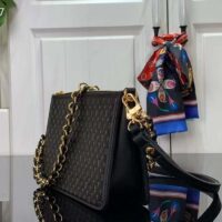 Louis Vuitton LV Women Lexington Pouch Black Monogram-Embossed Calf Leather (2)