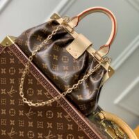 Louis Vuitton LV Women Monogram Clutch Monogram Coated Canvas Calfskin Leather (5)