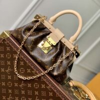 Louis Vuitton LV Women Monogram Clutch Monogram Coated Canvas Calfskin Leather (5)