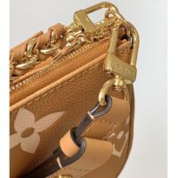 Louis Vuitton LV Women Multi Pochette Accessoires Beige Monogram Empreinte Embossed Grained Cowhide (1)