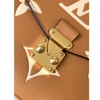 Louis Vuitton LV Women Pochette Metis Bag Beige Monogram Empreinte Embossed Grained Cowhide (1)