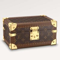 Louis Vuitton Unisex Coffret Tresor 24 Monogram Canvas Microfiber Lining Golden Brass (1)