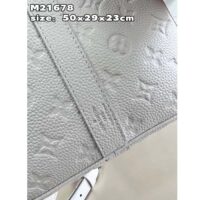 Louis Vuitton Unisex LV x YK Bandoulière Keepall 50 White Taurillon Monogram Cowhide Psychedelic Flower (9)