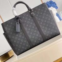 Louis Vuitton Unisex Sac Plat 24H Monogram Eclipse Coated Canvas Cowhide Leather (3)