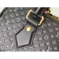 Louis Vuitton Women LV Speedy Bandouliere 20 Handbag Black Calfskin Double Zip (9)