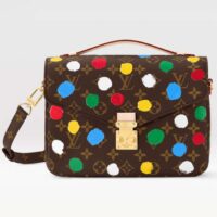 Louis Vuitton Women LV x YK Pochette Métis​ Monogram Coated Canvas 3D Painted Dots (2)