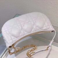 Dior Women CD Lounge Bag Latte Supple Macrocannage Lambskin (2)