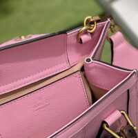 Gucci GG Women Diana Mini Tote Bag Pink Leather Double G (4)