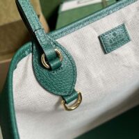 Gucci Unisex GG Ophidia Medium Tote Bag Green Leather Double G (2)