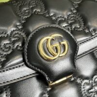 Gucci Women GG Matelassé Small Bag Black Double G (2)