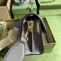 Gucci Women GG Matelassé Small Bag Light Grey Double G (3)