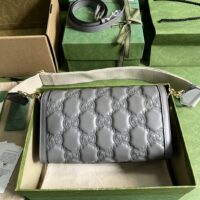 Gucci Women GG Matelassé Small Bag Light Grey Double G (3)