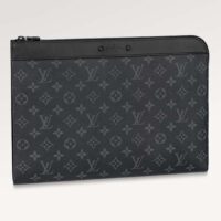 Louis Vuitton LV Unisex Pochette Jour Monogram Eclipse Coated Canvas Cowhide Leather (4)