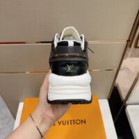 Louis Vuitton LV Unisex Run 55 Sneaker White Mix Materials Lifted Rubber Outsole (1)