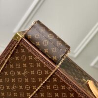 Louis Vuitton LV Women Bitsy Pouch Brown Monogram Flower Canvas (2)