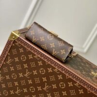 Louis Vuitton LV Women Bitsy Pouch Brown Monogram Flower Canvas (2)