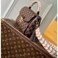 Louis Vuitton LV Women Braided Croisette Brown Damier Ebene Coated Canvas (1)