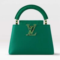 Louis Vuitton LV Women Capucines Mini Handbag Emerald Green Mint Taurillon (1)