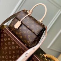 Louis Vuitton LV Women Cluny Mini Handbag Monogram Coated Canvas Cowhide Leather (10)