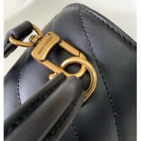 Louis Vuitton LV Women Hold Me Top-Handle Bag Black Smooth Cowhide Leather (1)