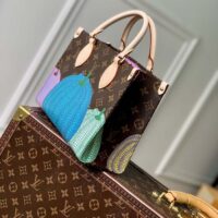 Louis Vuitton LV Women LV x YK OnTheGo PM​ Monogram Coated Canvas Pumpkin Print (10)