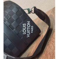 Louis Vuitton Unisex City Keepall Bag Black Graphite Damier Infini Cowhide Leather Damier Coated Canvas (3)