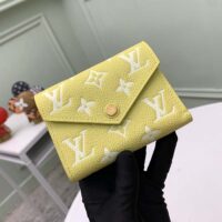 Louis Vuitton Unisex Victorine Wallet Lemon Yellow Monogram Empreinte Embossed Supple Grained Cowhide (1)