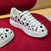 Louis Vuitton Women LV x YK Time Out Sneaker White Printed Calf Leather Monogram Flowers (3)