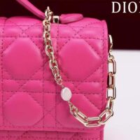 Dior Women CD Miss Dior Mini Bag Rani Pink Cannage Lambskin (7)