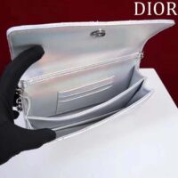 Dior Women CD Miss Dior Mini Bag Silver Metallic Leather Lambskin (1)