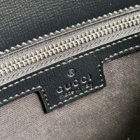 Gucci Unisex Messenger Bag Interlocking G Black GG Supreme Canvas Leather (1)