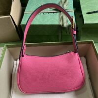 Gucci Women GG Aphrodite Mini Shoulder Bag Double G Pink Soft Leather (11)