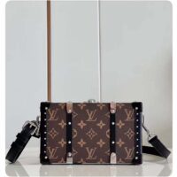 Louis Vuitton LV Unisex Neo Wallet Trunk Black Brown Monogram Coated Canvas (1)