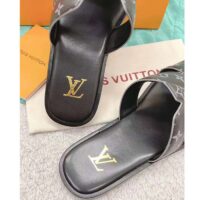 Louis Vuitton LV Unisex Oasis Mule Eclipse Black Monogram Grained Calf Leather Rubber (1)