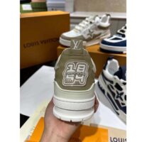 Louis Vuitton LV Unisex Skate Sneaker Beige Mix Materials Double Laces Rubber (9)