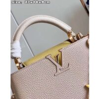 Louis Vuitton LV Women Capucines BB Handbag Beige Pink Taurillon Leather (4)