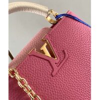 Louis Vuitton LV Women Capucines Mini Handbag Rose Chamallow Pink Taurillon Leather (1)