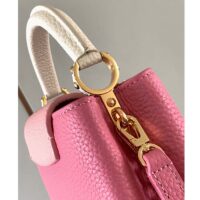 Louis Vuitton LV Women Capucines Mini Handbag Rose Chamallow Pink Taurillon Leather (1)