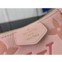 Louis Vuitton LV Women Easy Pouch Pink Monogram Empreinte Embossed Supple Grained Cowhide (1)