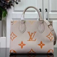 Louis Vuitton LV Women OnTheGo PM​ Neutral Gradient Monogram Empreinte Embossed Cowhide Leather (6)