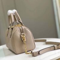 Louis Vuitton LV Women Speedy Bandoulière 20 Crème Beige Embossed Grained Cowhide Leather (11)