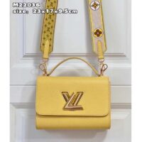 Louis Vuitton LV Women Twist MM Yellow Epi Grained Leather (9)